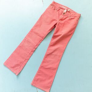 Abercrombie & Fitch Vintage Y2K Low Rise Pink Bootcut Corduroy Pants Size 4